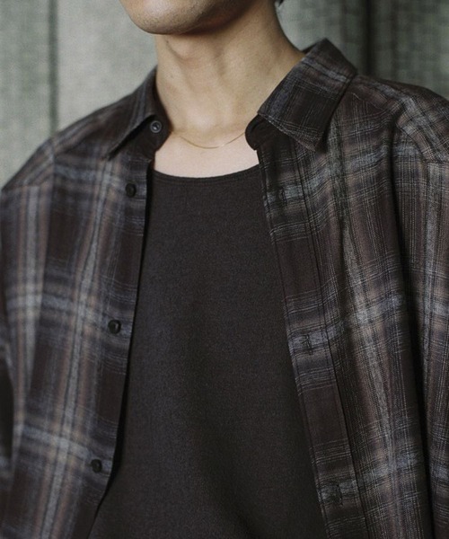 LIDNM（リドム）の「RAYON OMBRE WESTERN SHIRT（シャツ/ブラウス・メンズ・ブラウン系その他・SMALL/MEDIUM/LARGE）」の6枚目の写真