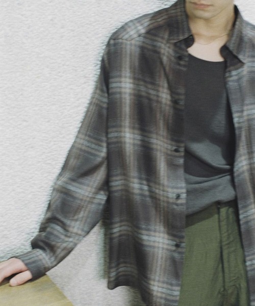 LIDNM（リドム）の「RAYON OMBRE WESTERN SHIRT（シャツ/ブラウス・メンズ・ブラウン系その他・SMALL/MEDIUM/LARGE）」の5枚目の写真