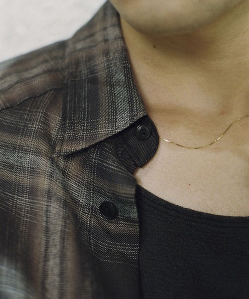 LIDNM（リドム）の「RAYON OMBRE WESTERN SHIRT（シャツ/ブラウス・メンズ・ブラウン系その他・SMALL/MEDIUM/LARGE）」の9枚目の写真