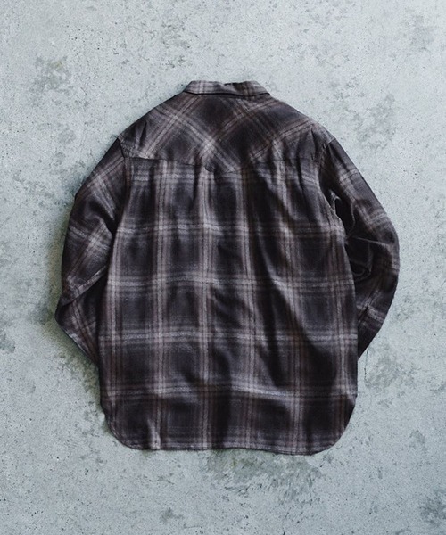 LIDNM（リドム）の「RAYON OMBRE WESTERN SHIRT（シャツ/ブラウス・メンズ・ブラウン系その他・SMALL/MEDIUM/LARGE）」の14枚目の写真