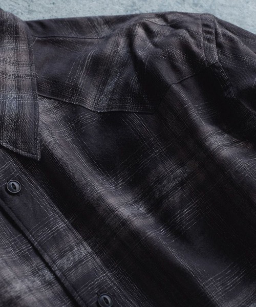 LIDNM（リドム）の「RAYON OMBRE WESTERN SHIRT（シャツ/ブラウス・メンズ・ブラウン系その他・SMALL/MEDIUM/LARGE）」の16枚目の写真