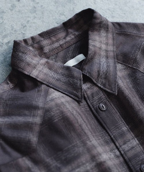 LIDNM（リドム）の「RAYON OMBRE WESTERN SHIRT（シャツ/ブラウス・メンズ・ブラウン系その他・SMALL/MEDIUM/LARGE）」の2枚目の写真