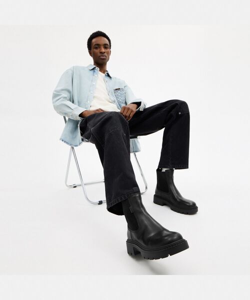 COACH(コーチ)の「チェルシー ブーツ(ブーツ・メンズ・ブラック系その他・9/8)」の2枚目の写真