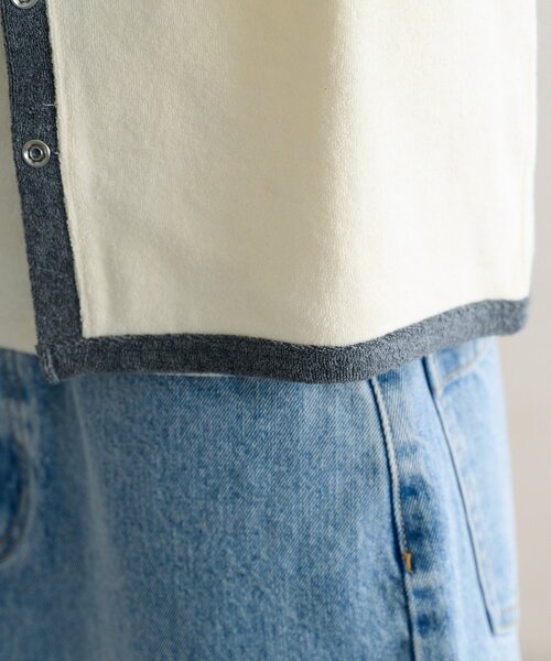 DISCOAT（ディスコート）の「【SS先行予約】パイルリングドットパイピングアンサンブル（アンサンブル・レディース・グレー/アイボリー/ブラック・FREE）」の4枚目の写真