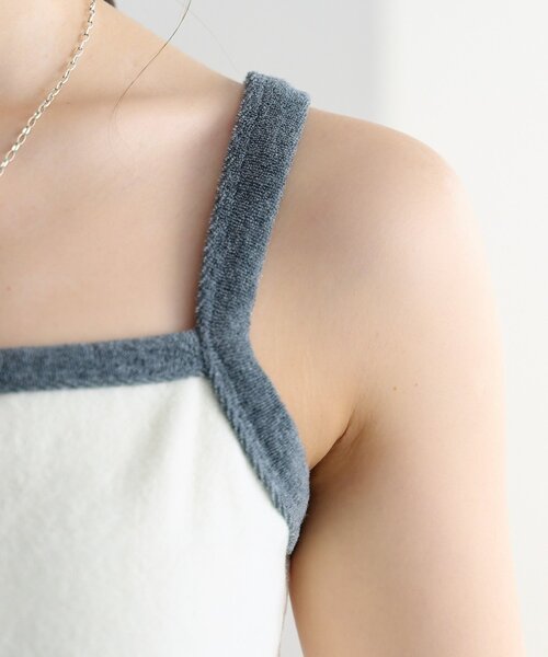 DISCOAT（ディスコート）の「【SS先行予約】パイルリングドットパイピングアンサンブル（アンサンブル・レディース・グレー/アイボリー/ブラック・FREE）」の6枚目の写真