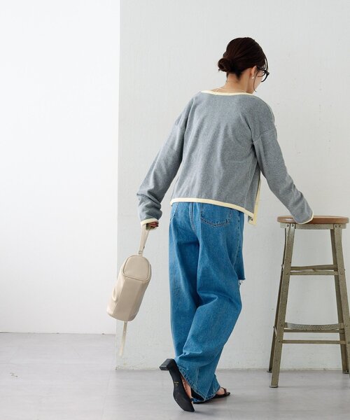 DISCOAT（ディスコート）の「【SS先行予約】パイルリングドットパイピングアンサンブル（アンサンブル・レディース・グレー/アイボリー/ブラック・FREE）」の19枚目の写真