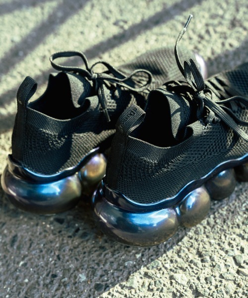 grounds(グラウンズ)の「grounds【グラウンズ】- ウィメンズ スニーカー【JEWELRYAURORAR1 BLACK/TP-BLACKAURORA 550】(スニーカー・メンズ・ブラック・27.5cm/26.0cm/25.5cm/24.0cm)」の8枚目の写真