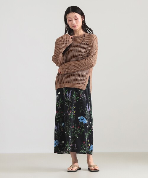 Demi-Luxe BEAMS(デミルクス ビームス)の「3ゲージ コットン メッシュ プルオーバー(ニット/セーター・レディース・ホワイト系その他6/ライトブラウン・ONE SIZE)」の13枚目の写真