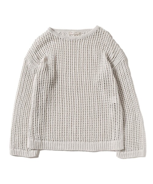 Demi-Luxe BEAMS(デミルクス ビームス)の「3ゲージ コットン メッシュ プルオーバー(ニット/セーター・レディース・ホワイト系その他6/ライトブラウン・ONE SIZE)」の17枚目の写真