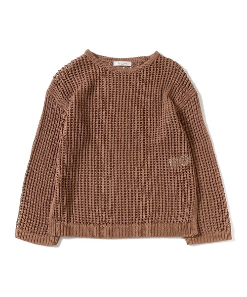Demi-Luxe BEAMS(デミルクス ビームス)の「3ゲージ コットン メッシュ プルオーバー(ニット/セーター・レディース・ホワイト系その他6/ライトブラウン・ONE SIZE)」の20枚目の写真
