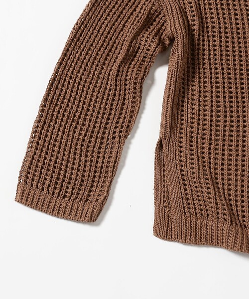 Demi-Luxe BEAMS(デミルクス ビームス)の「3ゲージ コットン メッシュ プルオーバー(ニット/セーター・レディース・ホワイト系その他6/ライトブラウン・ONE SIZE)」の3枚目の写真