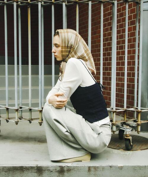 SENSE OF PLACE by URBAN RESEARCH（センスオブプレイスバイアーバンリサーチ）の「『洗濯可』ホルターネックボタンビスチェ（その他トップス・レディース・アイボリー/ネイビー/ブラウン・ONE）」の13枚目の写真