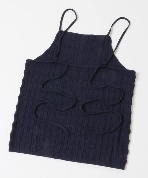 SENSE OF PLACE by URBAN RESEARCH（センスオブプレイスバイアーバンリサーチ）の「『洗濯可』ホルターネックボタンビスチェ（その他トップス・レディース・アイボリー/ネイビー/ブラウン・ONE）」の5枚目の写真