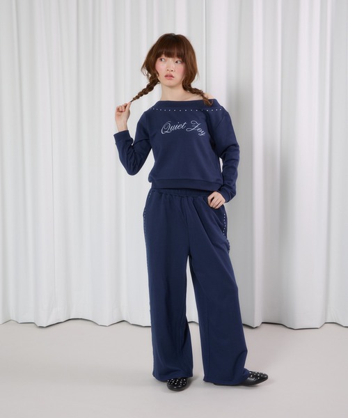 FCMM(エフシーエムエム)の「【日本限定】STUDS SWEAT PANTS / スタッズスウェットパンツ(スウェットパンツ・レディース・ネイビー/グレー・MEDIUM/SMALL)」の15枚目の写真