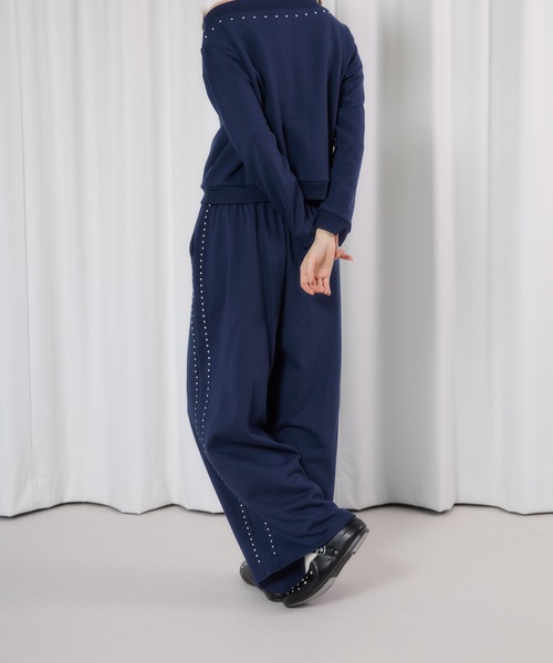 FCMM(エフシーエムエム)の「【日本限定】STUDS SWEAT PANTS / スタッズスウェットパンツ(スウェットパンツ・レディース・ネイビー/グレー・MEDIUM/SMALL)」の14枚目の写真