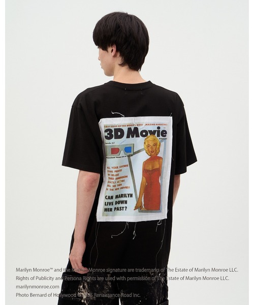 DISCOVERED(ディスカバード)の「MARILYN MONROE TEE (MAGAZINE)(Tシャツ/カットソー・メンズ・ホワイト/ブラック・LARGE/SMALL)」の2枚目の写真