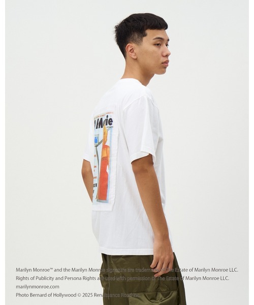 DISCOVERED(ディスカバード)の「MARILYN MONROE TEE (MAGAZINE)(Tシャツ/カットソー・メンズ・ホワイト/ブラック・LARGE/SMALL)」の4枚目の写真