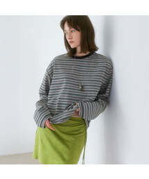 MULTI STRIPE SOFT BOXI TEE (T-7197)