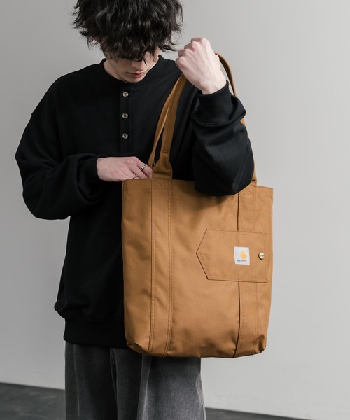 Carhartt（カーハート）の「Carhartt カーハート バーティカルオープン縦型トートバッグ（トートバッグ・メンズ・ブラック/ブラウン・FREE）」の22枚目の写真