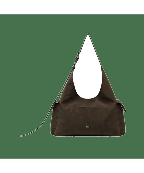 mur（ミュール）の「Noma Pocket Hobo Bag (7color)（ショルダーバッグ・レディース・ブラック/ダークブラウン/イエロー/Cream/バーガンディー/ネイビー/ベージュ・FREE）」の2枚目の写真