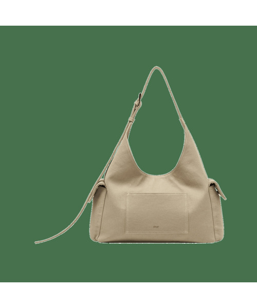 mur（ミュール）の「Noma Pocket Hobo Bag (7color)（ショルダーバッグ・レディース・ブラック/ダークブラウン/イエロー/Cream/バーガンディー/ネイビー/ベージュ・FREE）」の3枚目の写真