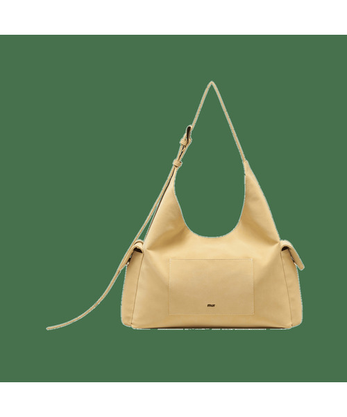 mur（ミュール）の「Noma Pocket Hobo Bag (7color)（ショルダーバッグ・レディース・ブラック/ダークブラウン/イエロー/Cream/バーガンディー/ネイビー/ベージュ・FREE）」の5枚目の写真