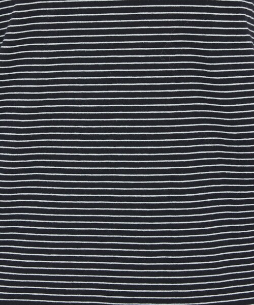 abahouse mavie（アバハウスマヴィ）の「【リンガーT】ボーダーコンパクトTシャツ/夏服/半袖/スタイルアップ（Tシャツ/カットソー・レディース・ブラック/サックスブルー/グレー・フリー）」の20枚目の写真