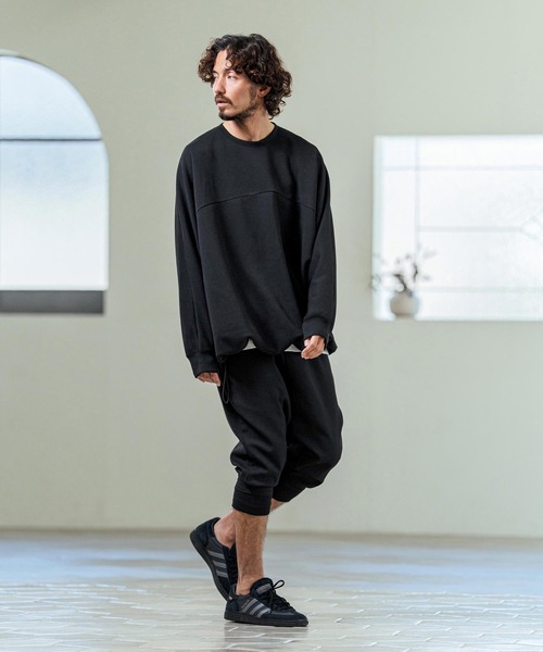 Magine(マージン)の「mp14657- TR Stretch Easy Rib Hem Cropped Tapered Pants クロップドテーパードパンツ(MGN-261-017)(その他パンツ・メンズ・チャコールグレー/ミックスグレー/ブラック・48/46/44)」の7枚目の写真