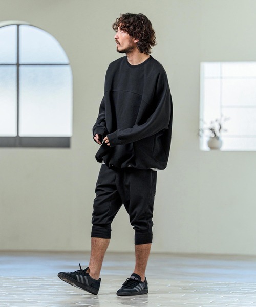Magine(マージン)の「mp14657- TR Stretch Easy Rib Hem Cropped Tapered Pants クロップドテーパードパンツ(MGN-261-017)(その他パンツ・メンズ・チャコールグレー/ミックスグレー/ブラック・48/46/44)」の9枚目の写真