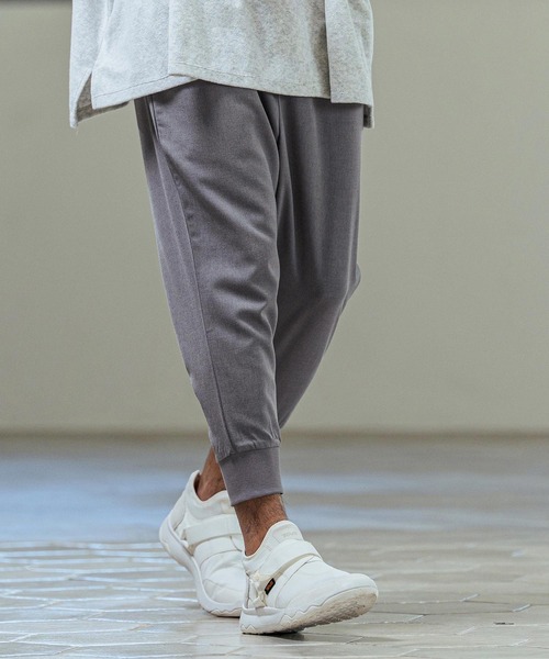 Magine(マージン)の「mp14657- TR Stretch Easy Rib Hem Cropped Tapered Pants クロップドテーパードパンツ(MGN-261-017)(その他パンツ・メンズ・チャコールグレー/ミックスグレー/ブラック・48/46/44)」の10枚目の写真