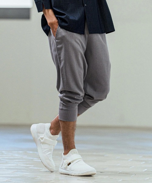 Magine(マージン)の「mp14657- TR Stretch Easy Rib Hem Cropped Tapered Pants クロップドテーパードパンツ(MGN-261-017)(その他パンツ・メンズ・チャコールグレー/ミックスグレー/ブラック・48/46/44)」の12枚目の写真