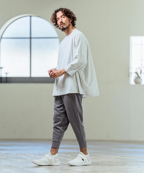 Magine(マージン)の「mp14657- TR Stretch Easy Rib Hem Cropped Tapered Pants クロップドテーパードパンツ(MGN-261-017)(その他パンツ・メンズ・チャコールグレー/ミックスグレー/ブラック・48/46/44)」の13枚目の写真