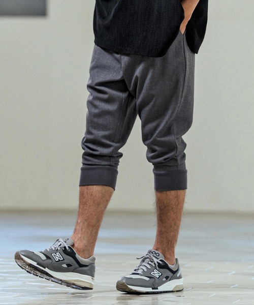 Magine(マージン)の「mp14657- TR Stretch Easy Rib Hem Cropped Tapered Pants クロップドテーパードパンツ(MGN-261-017)(その他パンツ・メンズ・チャコールグレー/ミックスグレー/ブラック・48/46/44)」の17枚目の写真
