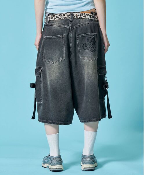SEQUENZ(シークエンズ)の「※WEB限定 / リボンディテール / レディースリボンデニムショートパンツ / sqnz ribbon denim shorts(その他パンツ・レディース・サックスブルー/ブラック/その他1・LARGE/MEDIUM/SMALL)」の5枚目の写真
