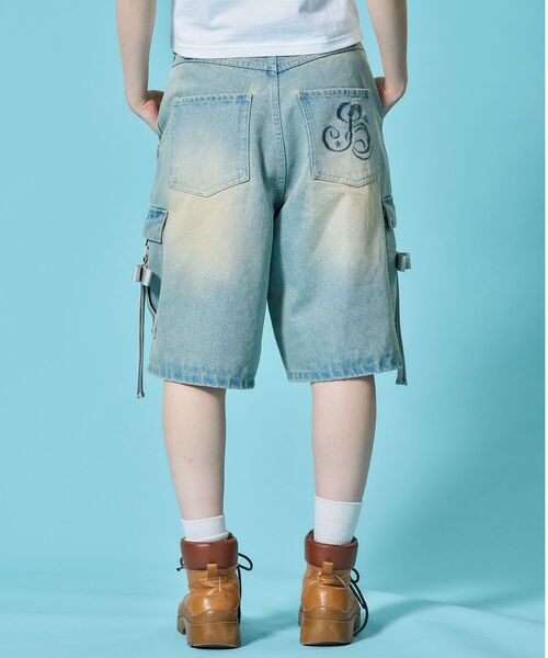SEQUENZ(シークエンズ)の「※WEB限定 / リボンディテール / レディースリボンデニムショートパンツ / sqnz ribbon denim shorts(その他パンツ・レディース・サックスブルー/ブラック/その他1・LARGE/MEDIUM/SMALL)」の11枚目の写真