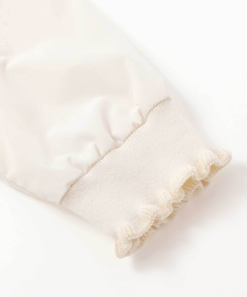 SLAP SLIP（スラップスリップ）の「リボン刺しゅう裾フレアタフタブルゾン(90~130cm)（ブルゾン・キッズ・パープル/オフホワイト・130cm/110cm/90cm/100cm/120cm）」の10枚目の写真