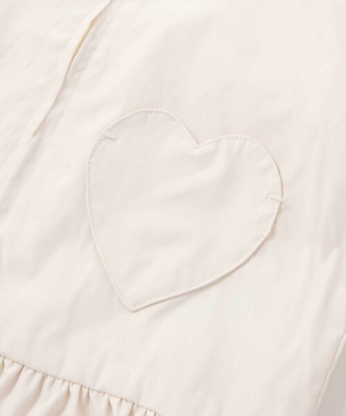 SLAP SLIP（スラップスリップ）の「リボン刺しゅう裾フレアタフタブルゾン(90~130cm)（ブルゾン・キッズ・パープル/オフホワイト・130cm/110cm/90cm/100cm/120cm）」の9枚目の写真