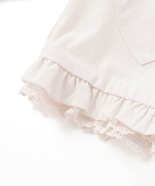 SLAP SLIP（スラップスリップ）の「リボン刺しゅう裾フレアタフタブルゾン(90~130cm)（ブルゾン・キッズ・パープル/オフホワイト・130cm/110cm/90cm/100cm/120cm）」の7枚目の写真