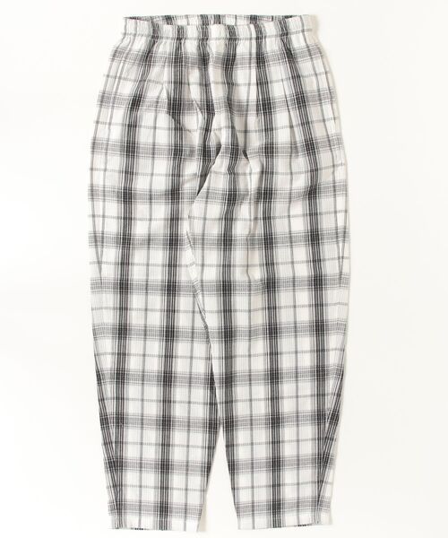 BURLAP OUTFITTER(バーラップアウトフィッター)の「BURLAP OUTFITTER 【バーラップアウトフィッター】 - SEERSUCKER PLAID TRACK PANT(その他パンツ・メンズ・ブラック系/ネイビー系/ホワイト×ブラック・LARGE/X-LARGE/MEDIUM)」の9枚目の写真