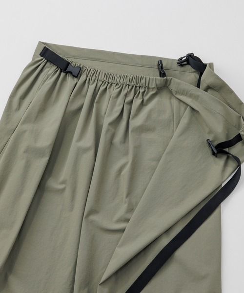 KAVU(カブー)の「KAVU/カブー Wrap skirt/ラップスカート(スカート・レディース・ネイビー/オリーブ/サンドグレー・ONE SIZE)」の6枚目の写真