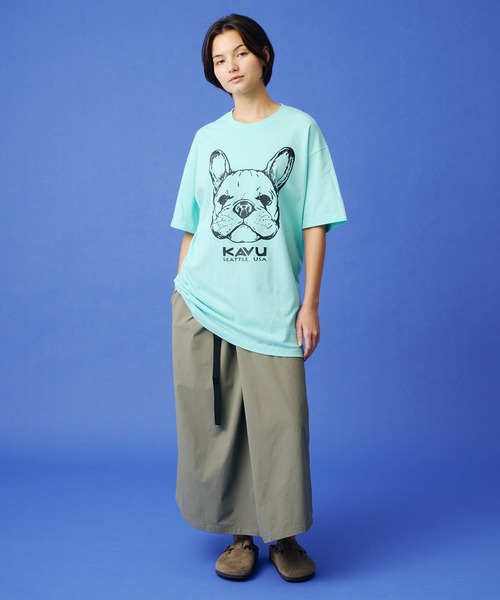 KAVU(カブー)の「KAVU/カブー Wrap skirt/ラップスカート(スカート・レディース・ネイビー/オリーブ/サンドグレー・ONE SIZE)」の9枚目の写真