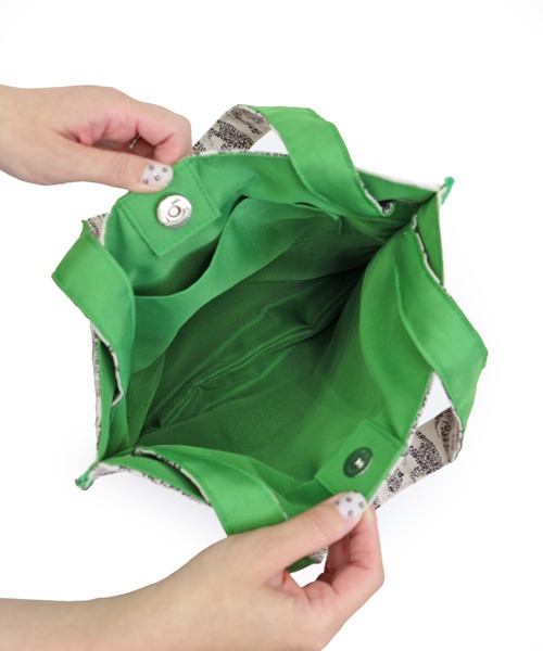 T・S・L（ティーエスエル）の「柄A4トートバッグ（トートバッグ・レディース・グリーン/ピンク/ターコイズブルー・FREE）」の12枚目の写真