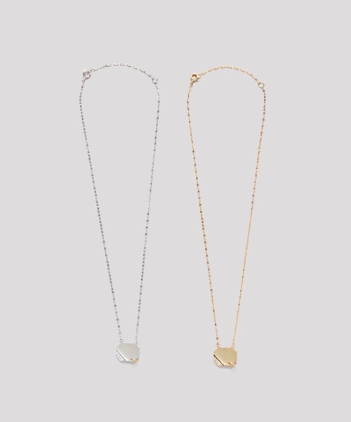 LAPUIS(ラピュイ)の「LAPUIS(ラピュイ)Bijou Plate necklace(ネックレス・レディース・ゴールド/マルチ・FREE)」の6枚目の写真