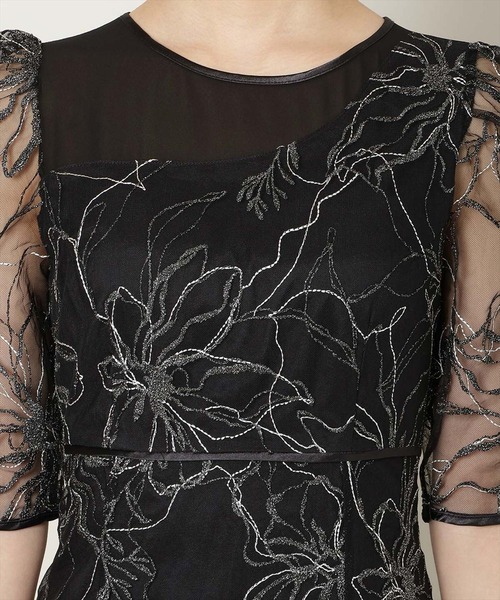 WILLSELECTION(ウィルセレクション)の「刺繍レースアシンメトリーマーメイドワンピース(ドレス・レディース・ピンク/ラベンダー/ブラック・FREE)」の10枚目の写真