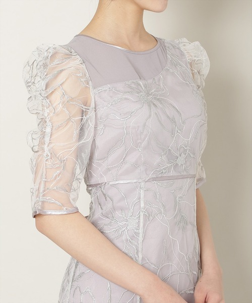 WILLSELECTION(ウィルセレクション)の「刺繍レースアシンメトリーマーメイドワンピース(ドレス・レディース・ピンク/ラベンダー/ブラック・FREE)」の17枚目の写真