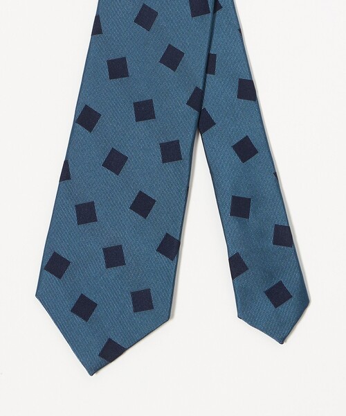 UNITED ARROWS(ユナイテッドアローズ)の「ブルー スクエア ジャガード ネクタイ(ネクタイ・メンズ・ロイヤルブルー・FREE)」の2枚目の写真