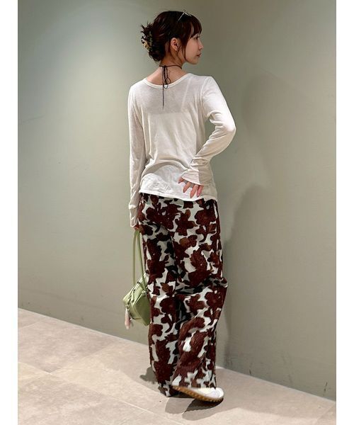 emmi(エミ)の「ジャガードタックパンツ【セットアップ対応】(その他パンツ・レディース・ミント/アイボリー・0/1)」の20枚目の写真