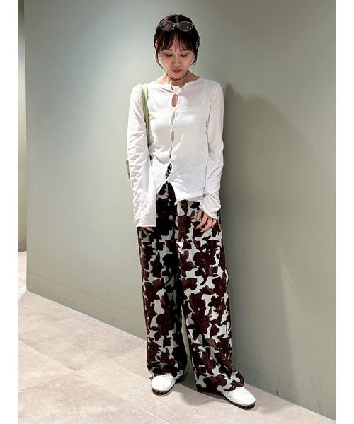 emmi(エミ)の「ジャガードタックパンツ【セットアップ対応】(その他パンツ・レディース・ミント/アイボリー・0/1)」の21枚目の写真