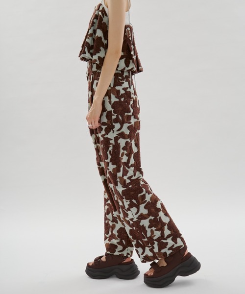 emmi(エミ)の「ジャガードタックパンツ【セットアップ対応】(その他パンツ・レディース・ミント/アイボリー・0/1)」の13枚目の写真