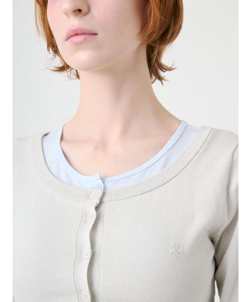SORIN(ソリン )の「Layered Like Cardigan/レイヤードライクカーディガン(カーディガン/ボレロ・レディース・ライトピンク/ライトグレー/ダークグレー・38)」の6枚目の写真